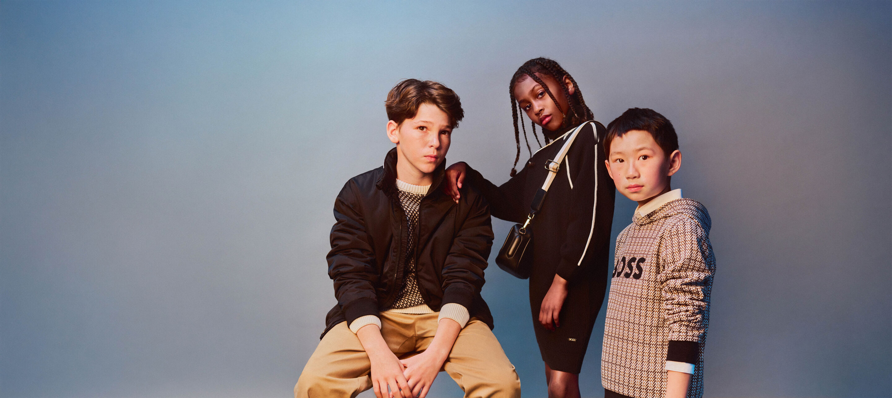 BOSS kids clothing back-to-school collection kids around