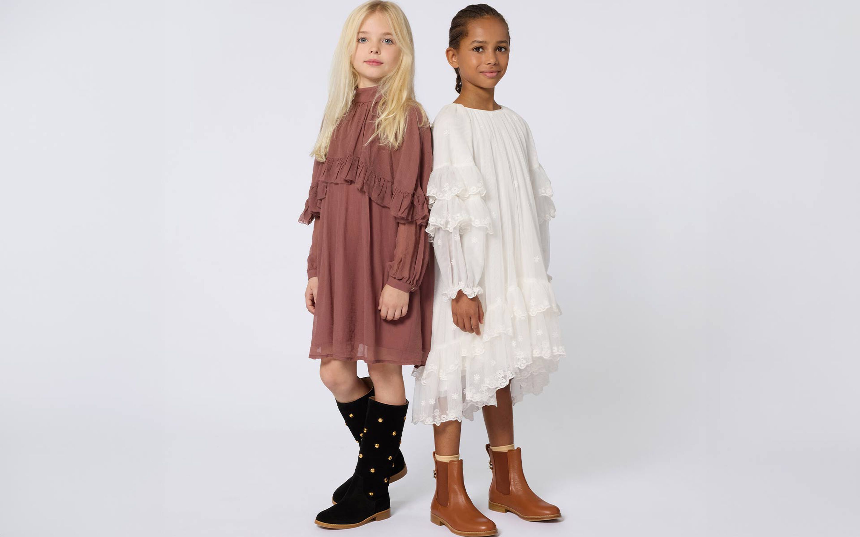 Meisjeskleding en accessoires van het luxemerk Chlo&eacute; bij Kids around