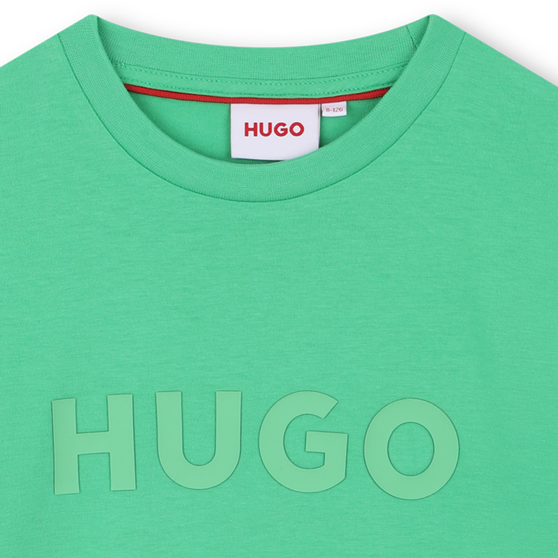 Katoenen T-shirt, korte mouwen HUGO 
                        BOY