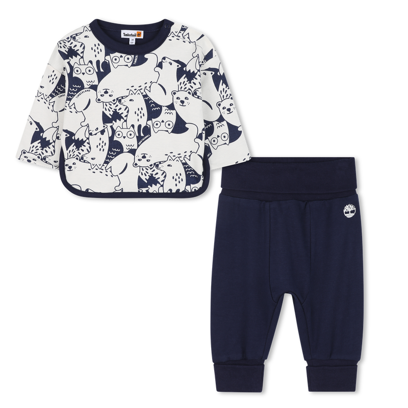 Snap T-shirt en broek TIMBERLAND 
                        BOY