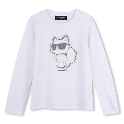 T-shirt met lange mouwen KARL LAGERFELD KIDS GIRL