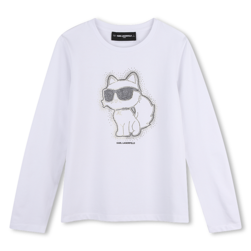 T-shirt met lange mouwen KARL LAGERFELD KIDS 
                        GIRL