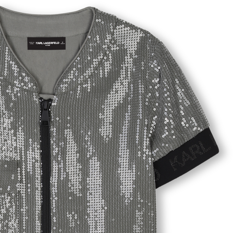 Jurk met korte mouwen KARL LAGERFELD KIDS 
                        GIRL