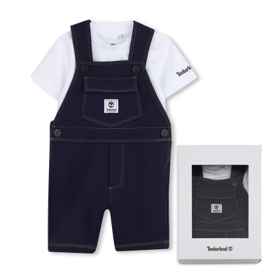 OVERALLS EN T-SHIRT SET TIMBERLAND BOY