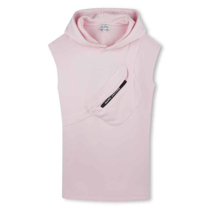 Mouwloze jurk met capuchon MARC JACOBS 
                        GIRL