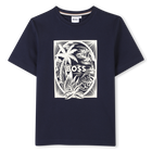 Katoenen T-shirt korte mouwen BOSS 
                    BOY