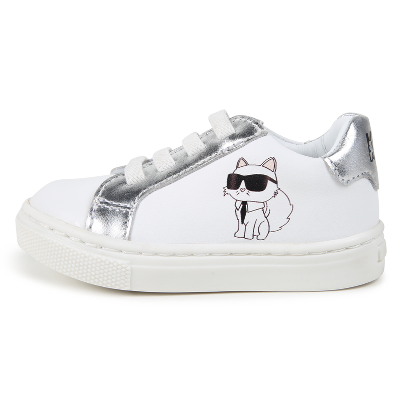 Lage lederen sneakers KARL LAGERFELD KIDS 
                        UNISEX