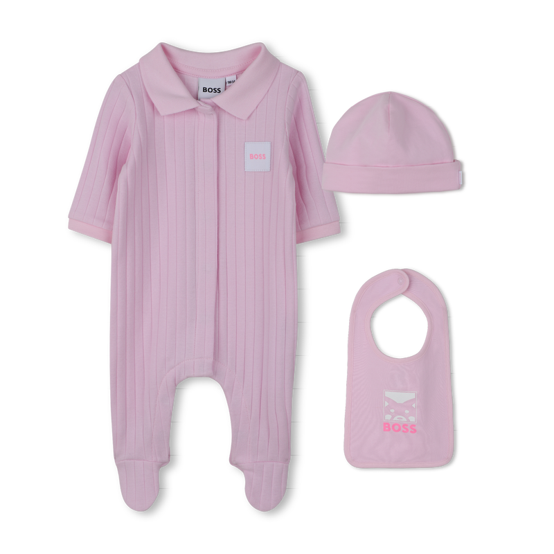 PYJAMA SET + BIB + MUTS BOSS 
                        GIRL