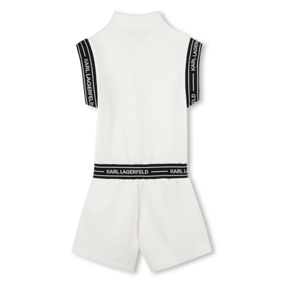 Jumpsuit met korte mouwen KARL LAGERFELD KIDS GIRL