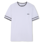T-shirt met korte mouwen, WIT, hi-res