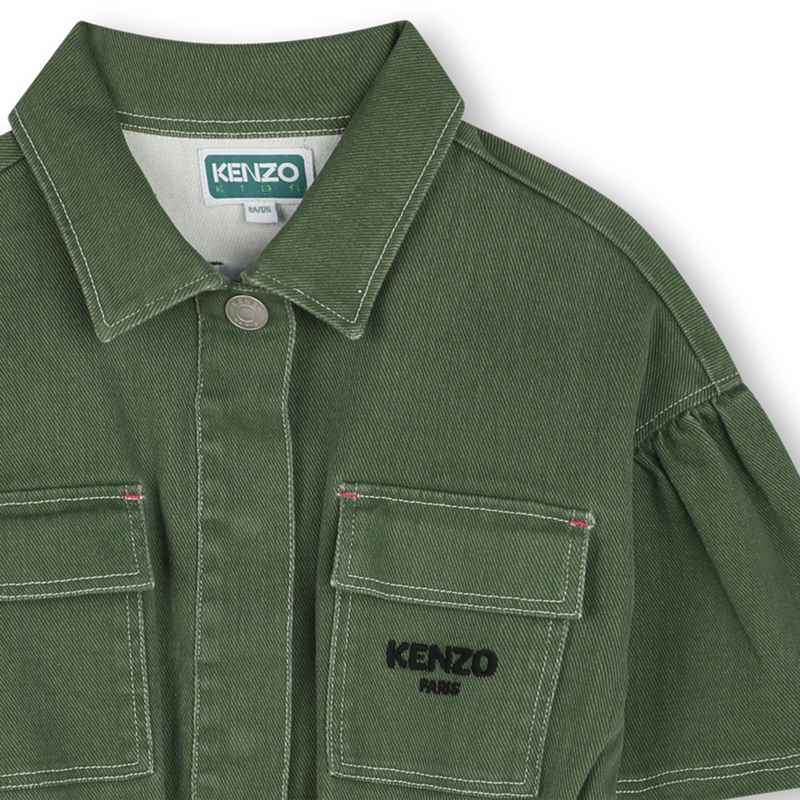 Katoenen safari-jurk KENZO KIDS 
                        GIRL