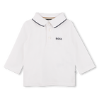 Polo met lange mouwen, WIT, hi-res