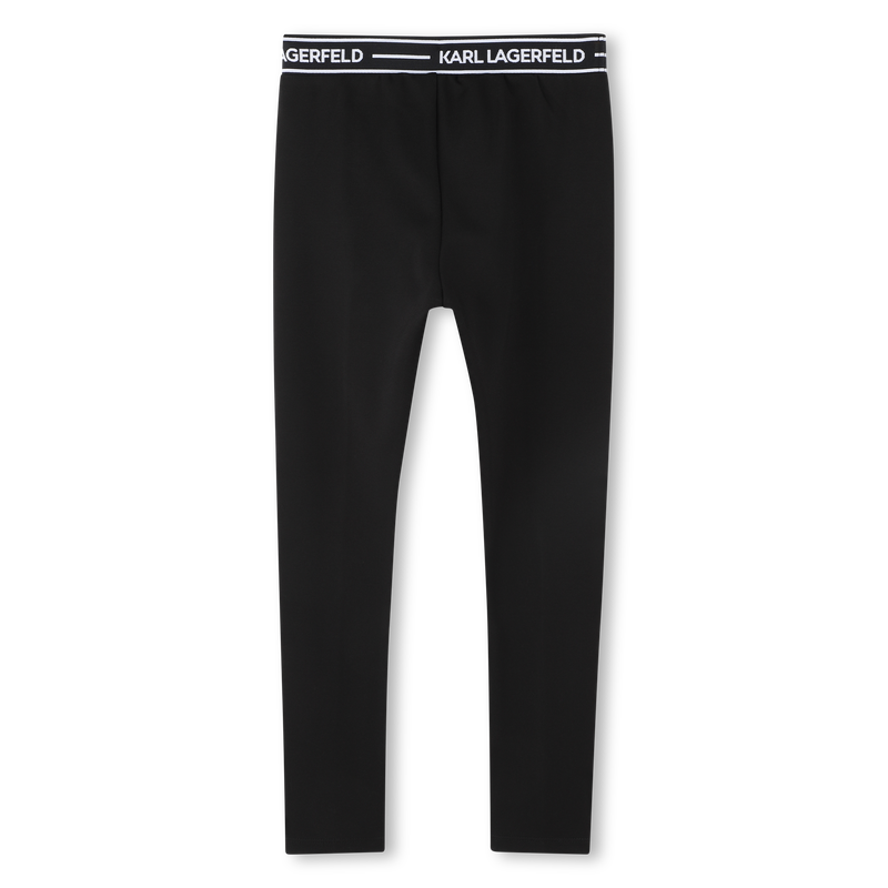Legging met ingeweven motief KARL LAGERFELD KIDS 
                        GIRL