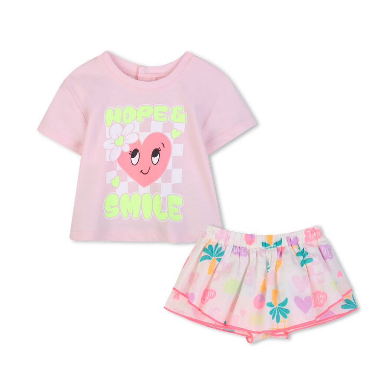 T-SHIRT + KORTE BROEK SET BILLIEBLUSH 
                        GIRL