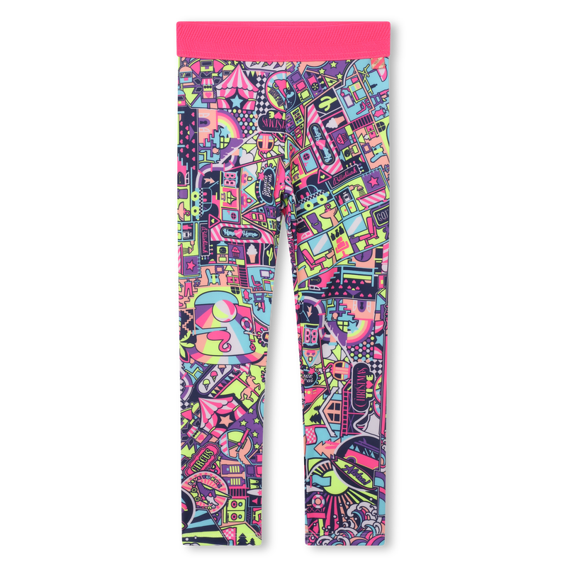 Rekbare legging met print