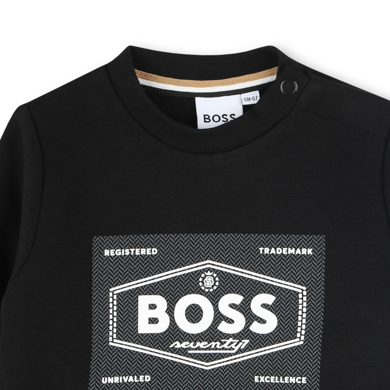 Fleece sweatshirt ronde hals BOSS 
                        BOY