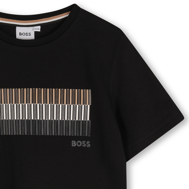 Katoenen T-shirt korte mouwen BOSS 
                        BOY