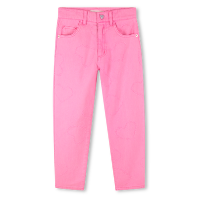 Twill broek met hartjes BILLIEBLUSH GIRL