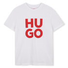 T-shirt met korte mouwen, WIT, hi-res