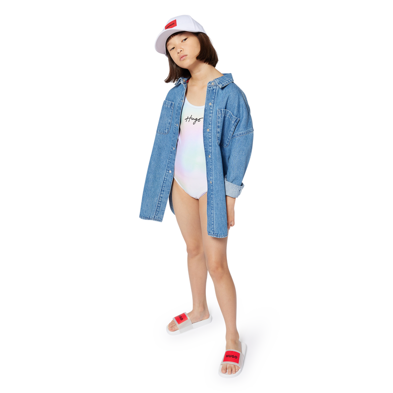 Slippers met badges HUGO 
                        GIRL