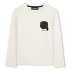 T-shirt met lange mouwen KARL LAGERFELD KIDS 
                    BOY