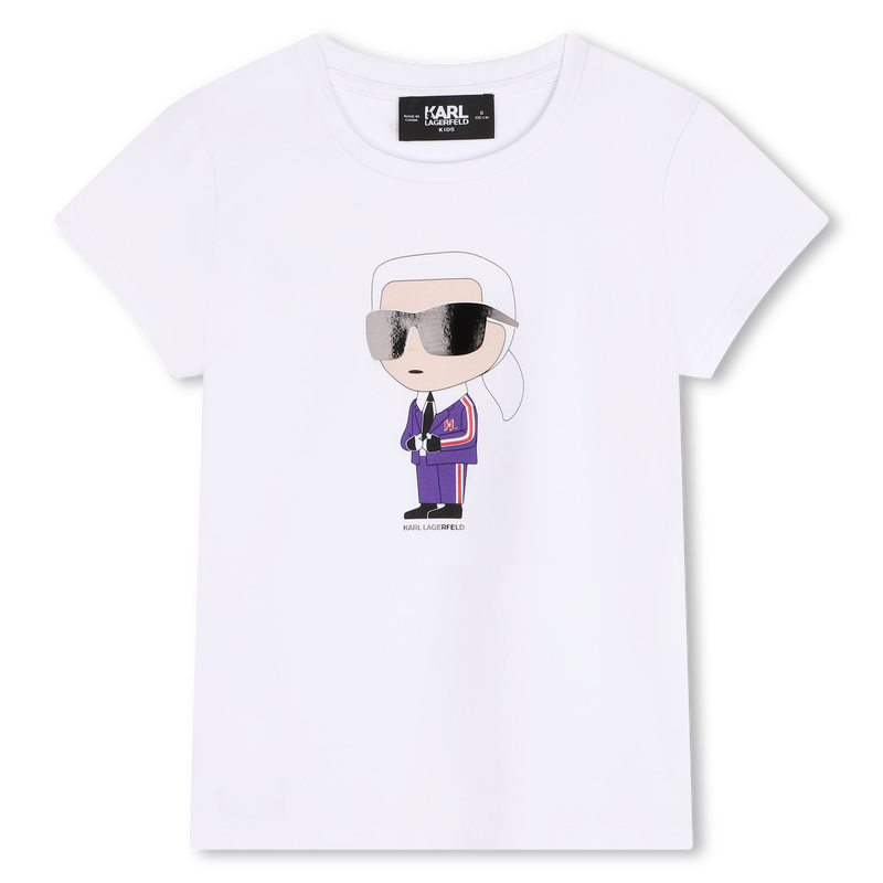 T-shirt met print KARL LAGERFELD KIDS 
                        GIRL