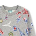 Fleece sweater met opdruk KENZO KIDS 
                    BOY
