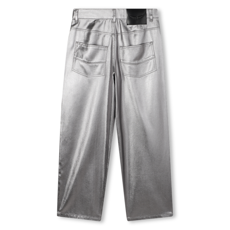 Zilverkleurige broek met wijde pijpen ZADIG & VOLTAIRE 
                        GIRL