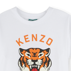 Jurk met print en volant KENZO KIDS 
                    GIRL
