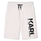 Katoenen bermuda met elastiek KARL LAGERFELD KIDS 
                    BOY