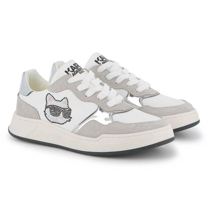 Lage sneakers met veters KARL LAGERFELD KIDS 
                        GIRL