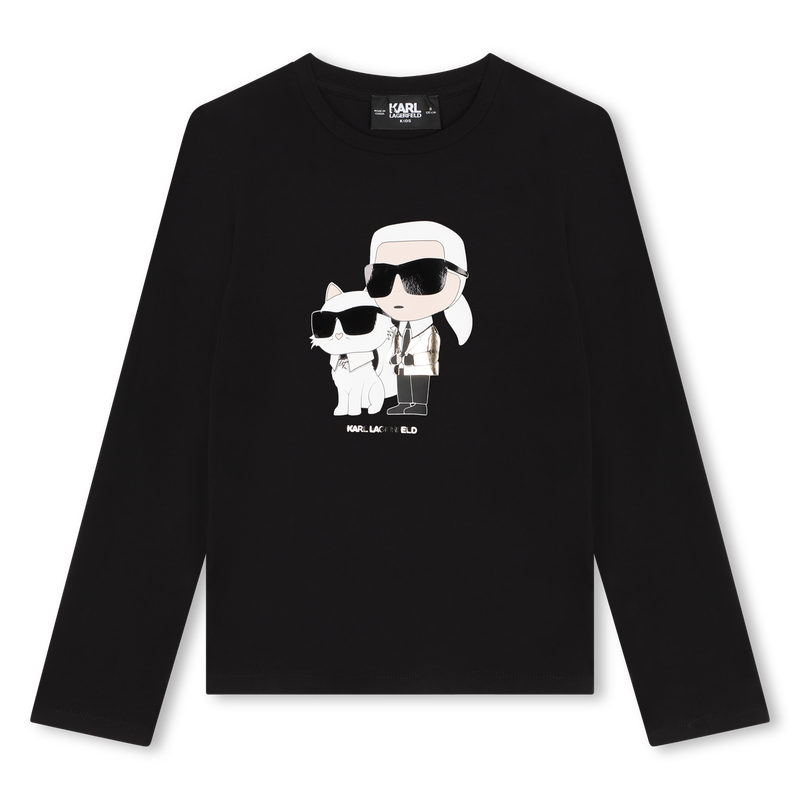 T-shirt met print KARL LAGERFELD KIDS 
                        GIRL
