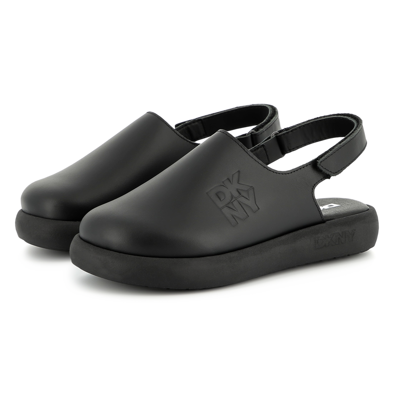 Leren klompen met klittenband DKNY 
                        UNISEX