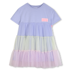 Bi-materiaal jurk BILLIEBLUSH 
                    GIRL