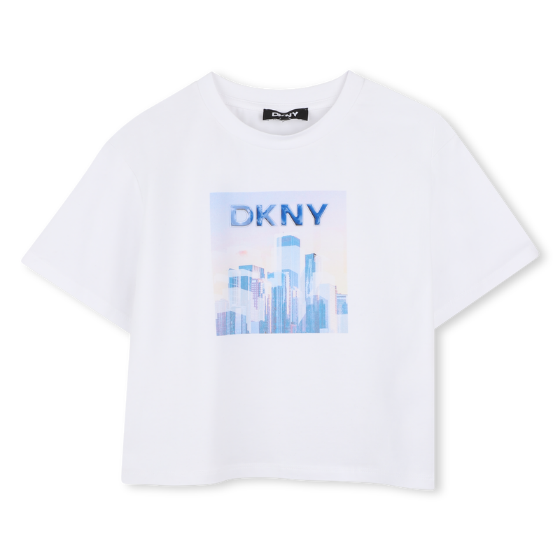 T-SHIRT MET KORTE MOUWEN DKNY 
                        GIRL
