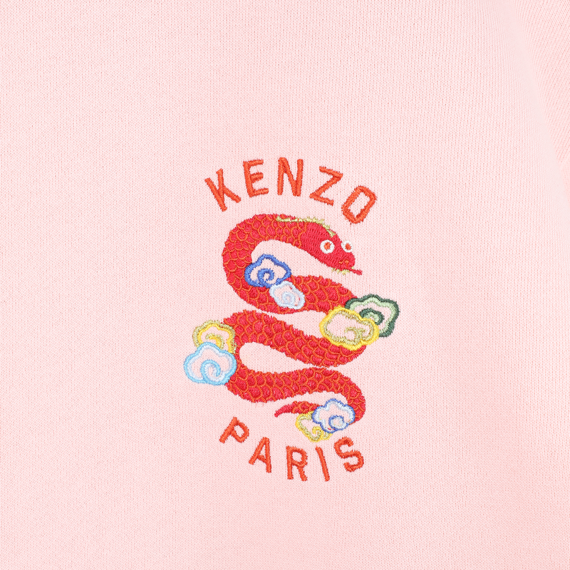 Rechte jurk met borduursel KENZO KIDS 
                        GIRL