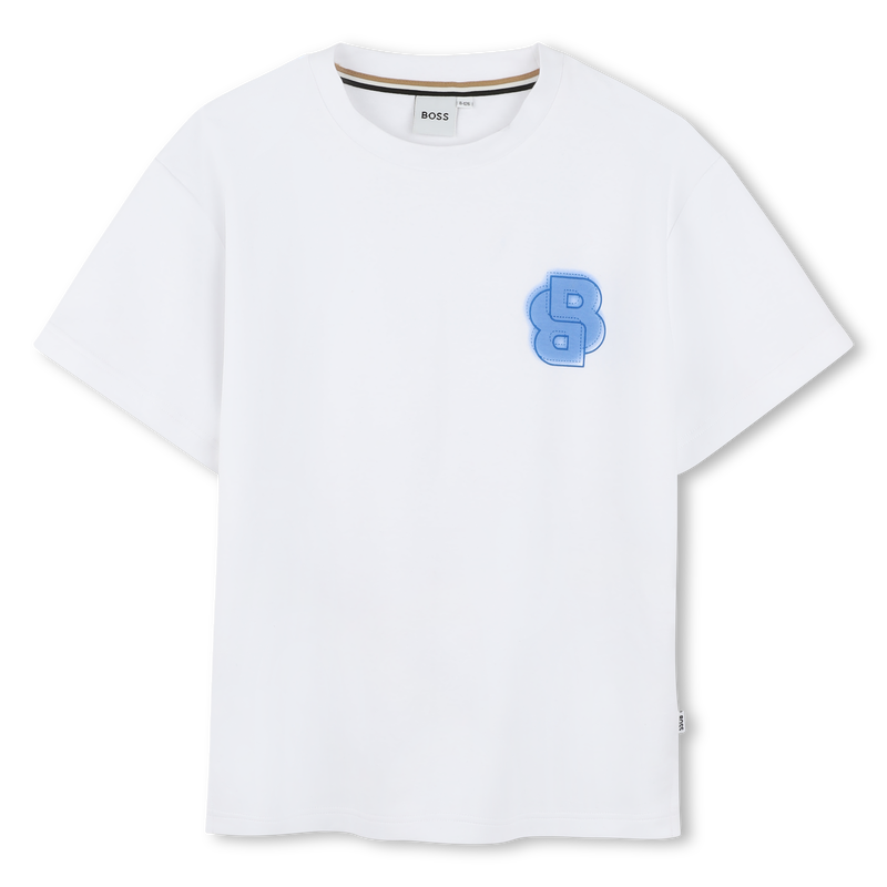 Katoenen T-shirt korte mouwen BOSS 
                        BOY