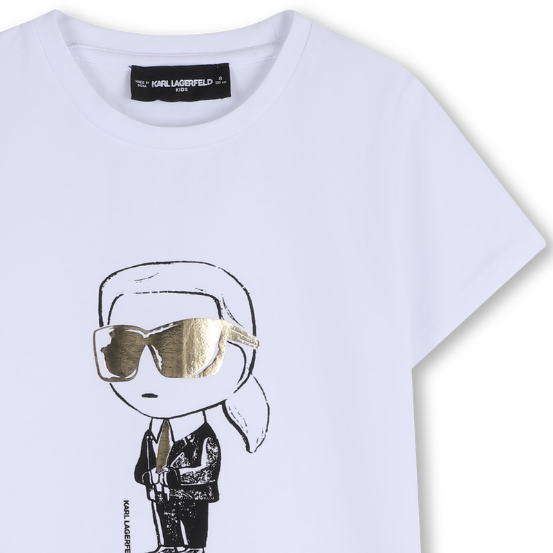 T-SHIRT MET KORTE MOUWEN KARL LAGERFELD KIDS 
                        GIRL