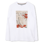T-shirt met lange mouwen, WIT WIT, hi-res