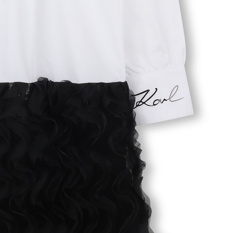 Jurk met lange mouwen KARL LAGERFELD KIDS 
                        GIRL