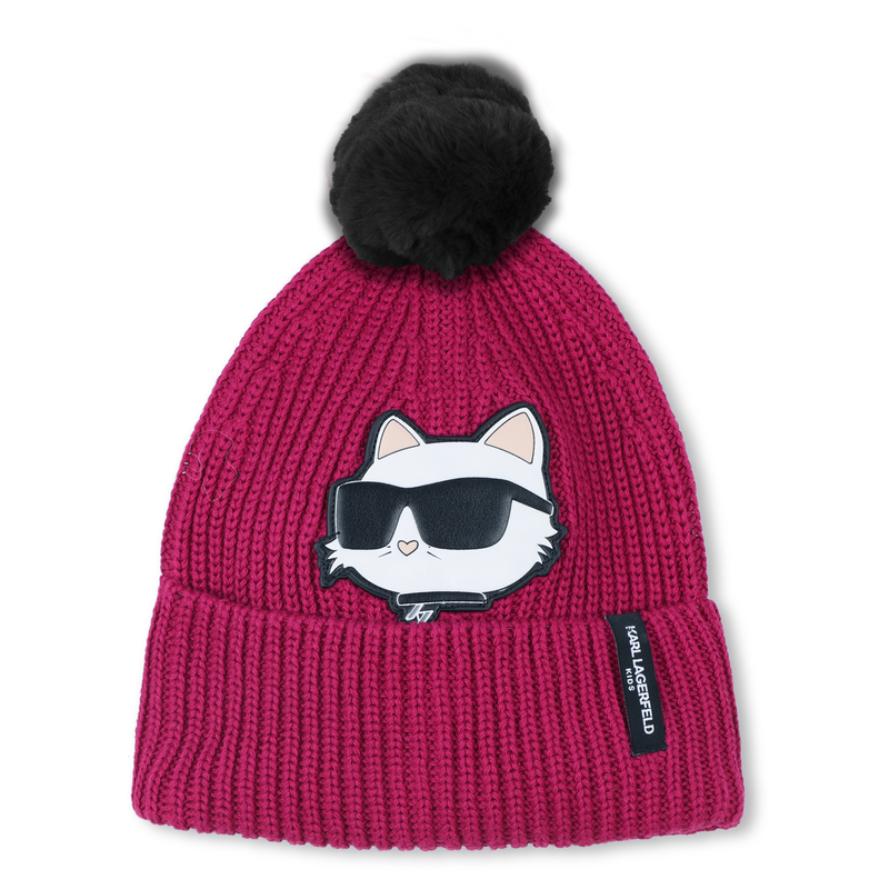 Hoed + nekwarmer set KARL LAGERFELD KIDS 
                        GIRL