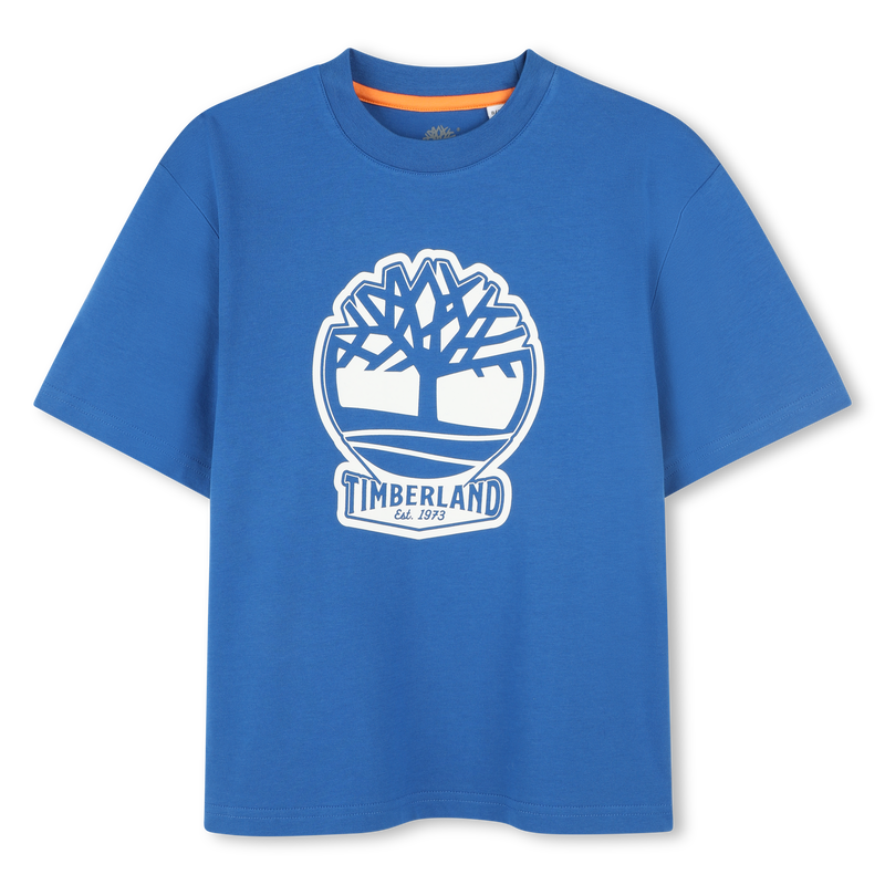Tweekleurig T-shirt met logo TIMBERLAND 
                        BOY