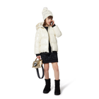 Handtas van fijnkorrelig gecoat textiel KARL LAGERFELD KIDS 
                    GIRL