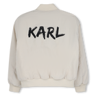 Bomber van canvas KARL LAGERFELD KIDS 
                    BOY