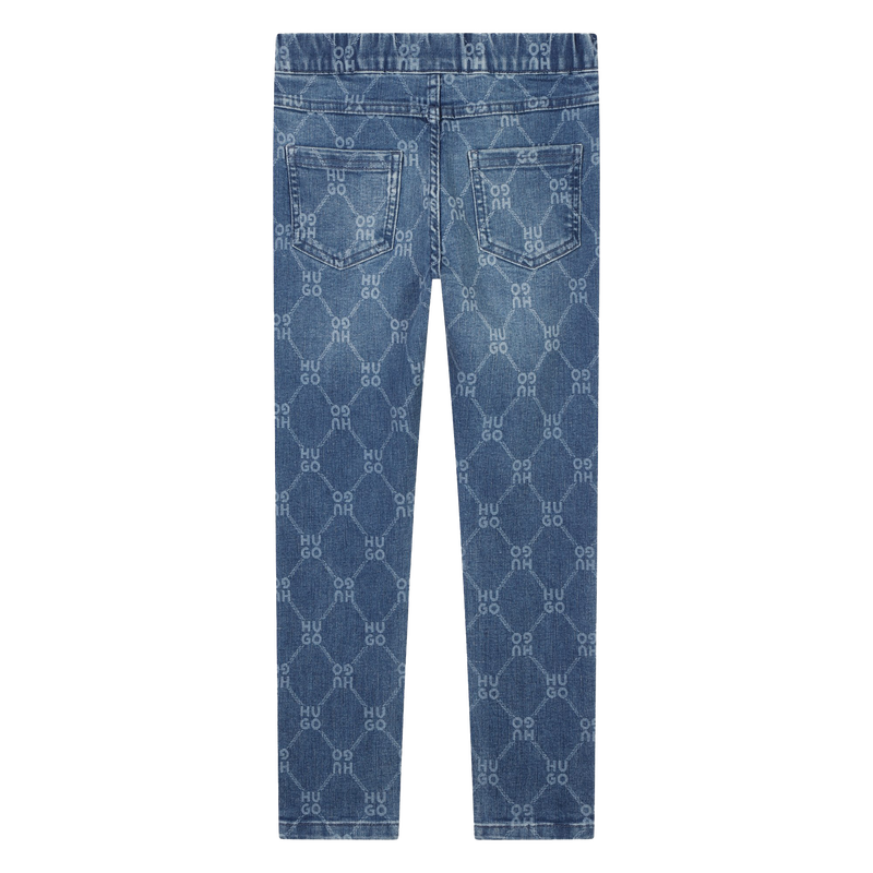 Aansluitende jeans met print HUGO 
                        GIRL