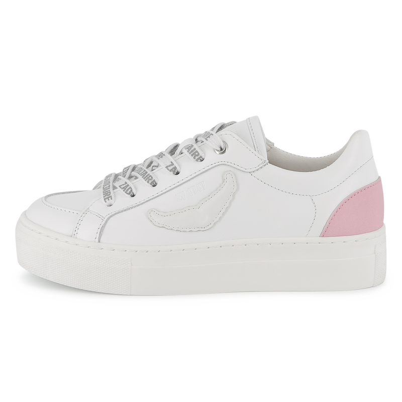 Leren sneakers met veters