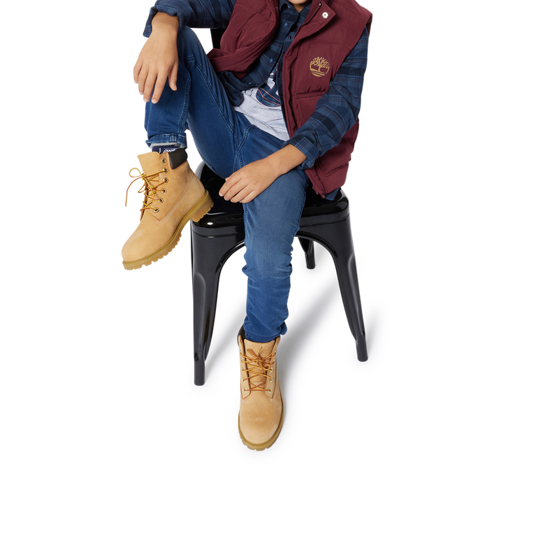 Katoenen overhemd met ruiten TIMBERLAND 
                        BOY