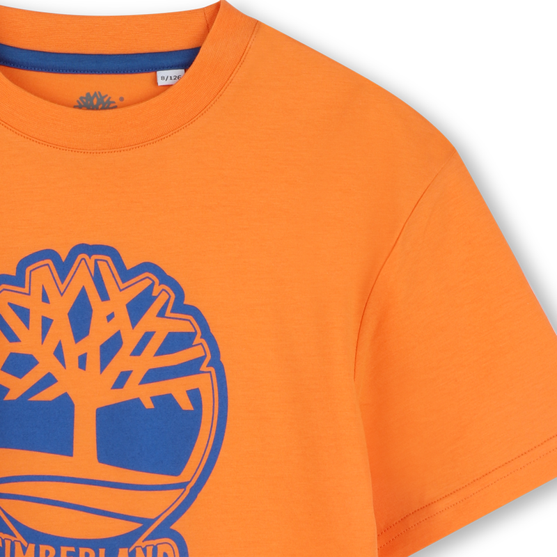 Tweekleurig T-shirt met logo TIMBERLAND 
                        BOY