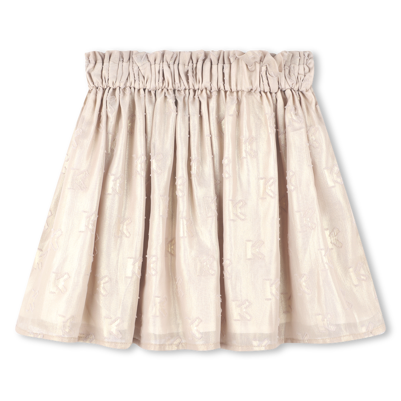 Rok van lam&eacute;-jacquard KENZO KIDS 
                        GIRL