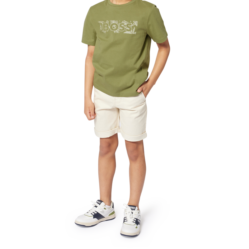 Gevoerde chino bermuda BOSS 
                        JONGEN